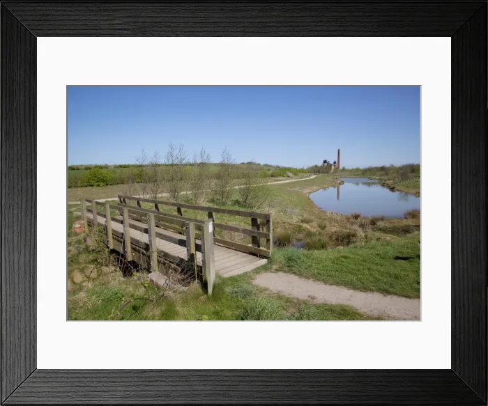 Framed Print : Pleasley Colliery reflecting in pond, Derbyshire, England, United Kingdom, Europe Framed Print : Pleasley Colliery reflecting in pond, Derbyshire, England, United Kingdom, Europe