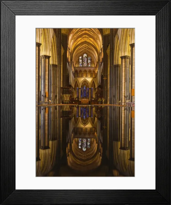 Framed Print : Looking across the font and down the nave of Salisbury Cathedral, Wiltshire, England, United Kingdom, Europe Framed Print : Looking across the font and down the nave of Salisbury Cathedral, Wiltshire, England, United Kingdom, Europe