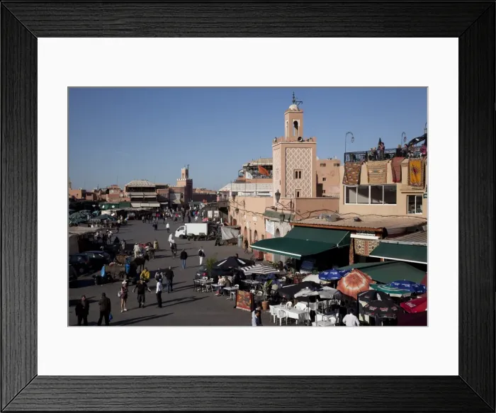 Framed Print : View over market, Place Jemaa El Fna, Marrakesh, Morocco, North Africa, Africa Framed Print : View over market, Place Jemaa El Fna, Marrakesh, Morocco, North Africa, Africa
