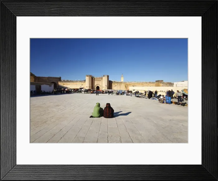 Framed Print : Second hand market outside the Kasba City Gate, Fez, Morocco, North Africa, Africa Framed Print : Second hand market outside the Kasba City Gate, Fez, Morocco, North Africa, Africa