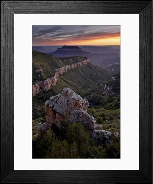 Framed Print : Steamboat Mountain at sunset from Locust Point, North Rim, Grand Canyon National Park, UNESCO World Heritage Site, Arizona, United States of America, North America Framed Print : Steamboat Mountain at sunset from Locust Point, North Rim, Grand Canyon National Park, UNESCO World Heritage Site, Arizona, United States of America, North America