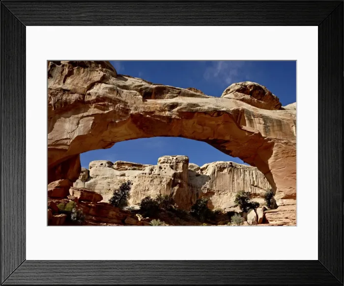 Framed Print : Hickman Bridge, Capitol Reef National Park, Utah, United States of America, North America Framed Print : Hickman Bridge, Capitol Reef National Park, Utah, United States of America, North America