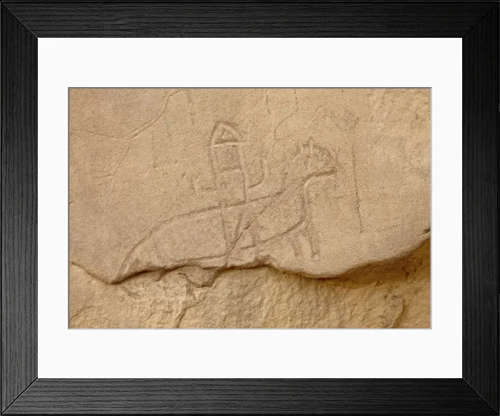 Framed Print : Soldier riding a horse petroglyph, Chetro Ketl, Chaco Culture National Historical Park, UNESCO World Heritage Site, New Mexico, United States of America, North America Framed Print : Soldier riding a horse petroglyph, Chetro Ketl, Chaco Culture National Historical Park, UNESCO World Heritage Site, New Mexico, United States of America, North America