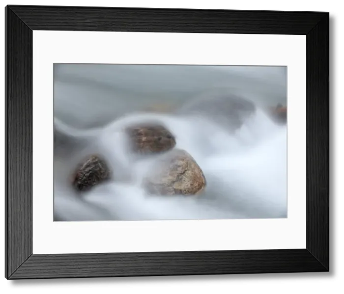 Framed Print : Boulders in Baring Creek, Glacier National Park, Montana, United States of America, North America