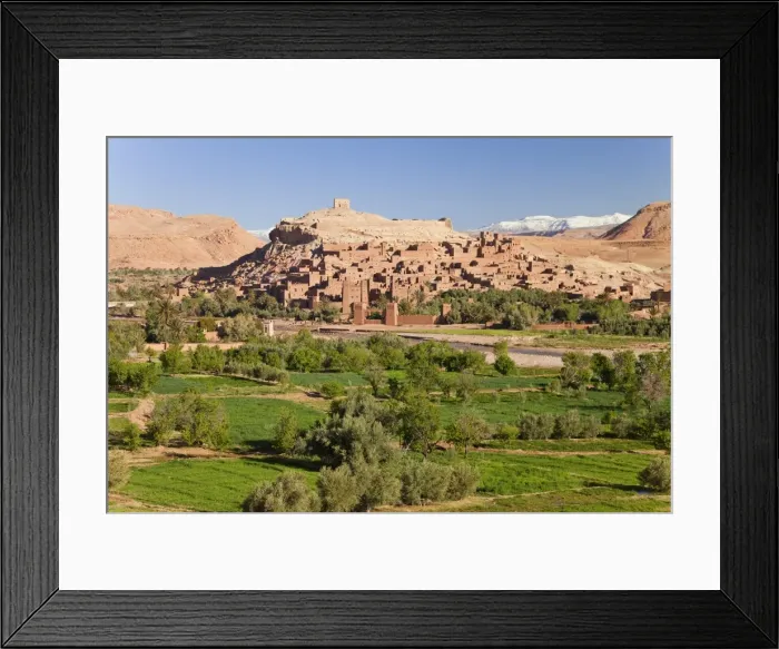 Framed Print : Ancient kasbah town of Ait Benhaddou on a former Caravan Route beside the Ouarzazate River, often used as a film location, UNESCO World Heritage Site, Morocco, North Africa, Africa Framed Print : Ancient kasbah town of Ait Benhaddou on a former Caravan Route beside the Ouarzazate River, often used as a film location, UNESCO World Heritage Site, Morocco, North Africa, Africa