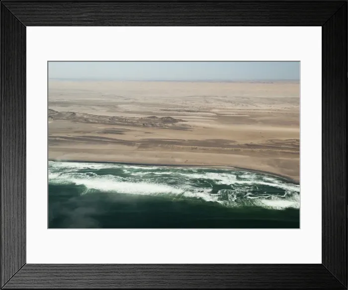 Framed Print : Aerial view of Skeleton Coast, Namibia, Africa Framed Print : Aerial view of Skeleton Coast, Namibia, Africa