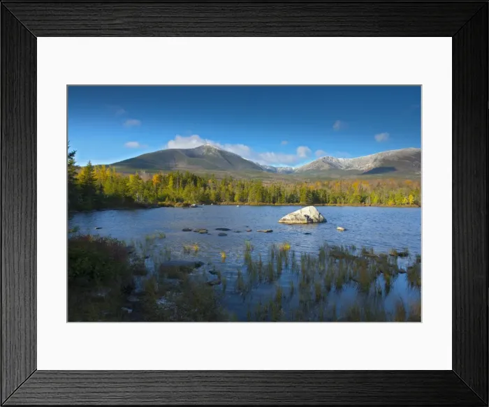 Framed Print : Sandy Stream Pond, Baxter State Park, Maine, New England, United States of America, North America Framed Print : Sandy Stream Pond, Baxter State Park, Maine, New England, United States of America, North America