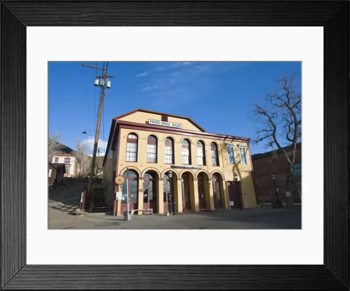 Framed Print : Historic Pipers Opera House, Virginia City, Nevada, United States of America, North America
