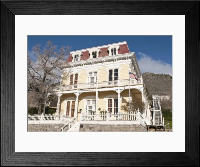 Framed Print : Savage Mansion dating from around 1861, Virginia City, Nevada, United States of America, North America Framed Print : Savage Mansion dating from around 1861, Virginia City, Nevada, United States of America, North America