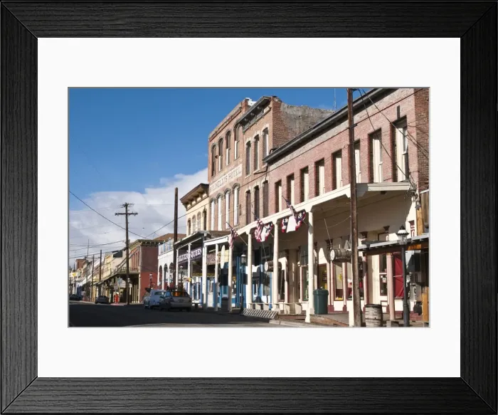 Framed Print : Historic downtown Virginia City, Nevada, United States of America, North America Framed Print : Historic downtown Virginia City, Nevada, United States of America, North America