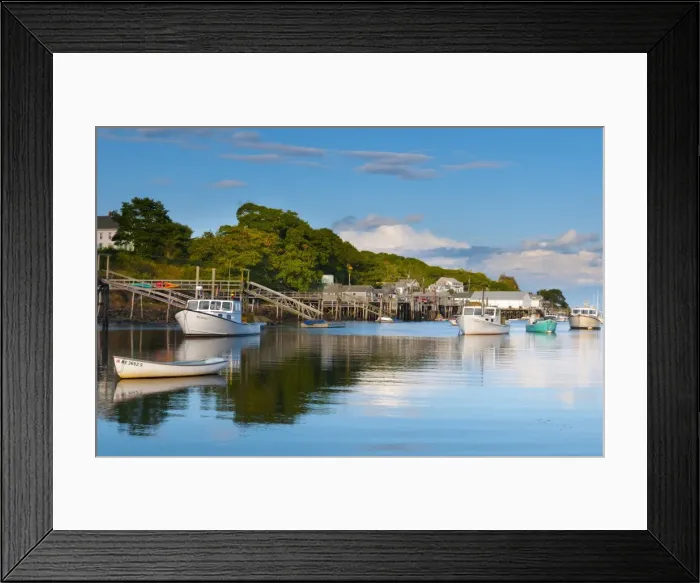 Framed Print : Lobster fishing boats and jetties, New Harbor, Pemaquid Peninsula, Maine, New England, United States of America, North America Framed Print : Lobster fishing boats and jetties, New Harbor, Pemaquid Peninsula, Maine, New England, United States of America, North America