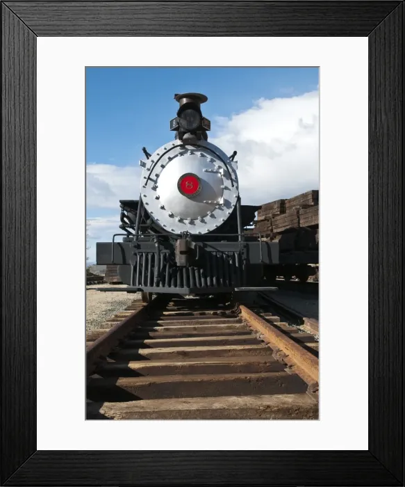 Framed Print : Old steam locomotive at historic Gold Hill train station, outside Virginia City, Nevada, United States of America, North America Framed Print : Old steam locomotive at historic Gold Hill train station, outside Virginia City, Nevada, United States of America, North America