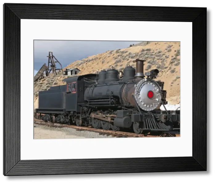 Framed Print : Old steam locomotive at historic Gold Hill train station, outside Virginia City, Nevada, United States of America, North America Framed Print : Old steam locomotive at historic Gold Hill train station, outside Virginia City, Nevada, United States of America, North America