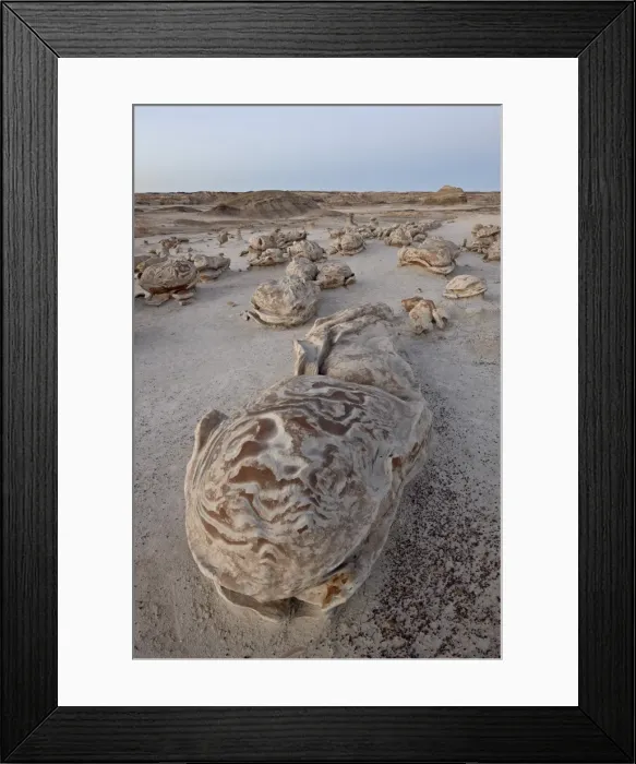 Framed Print : Rocks at the Egg Factory at dusk, Bisti Wilderness, New Mexico, United States of America, North America Framed Print : Rocks at the Egg Factory at dusk, Bisti Wilderness, New Mexico, United States of America, North America