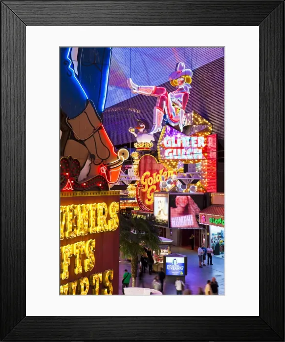 Framed Print : The Freemont Street Experience in Downtown Las Vegas, Las Vegas, Nevada, United States of America, North America Framed Print : The Freemont Street Experience in Downtown Las Vegas, Las Vegas, Nevada, United States of America, North America