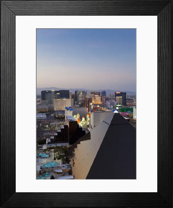 Framed Print : Elevated view of casinos on The Strip, Las Vegas, Nevada, United States of America, North America Framed Print : Elevated view of casinos on The Strip, Las Vegas, Nevada, United States of America, North America