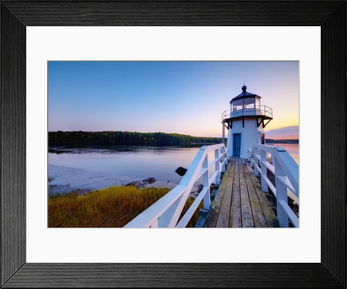 Framed Print : Doubling Point Light, Maine, New England, United States of America, North America Framed Print : Doubling Point Light, Maine, New England, United States of America, North America