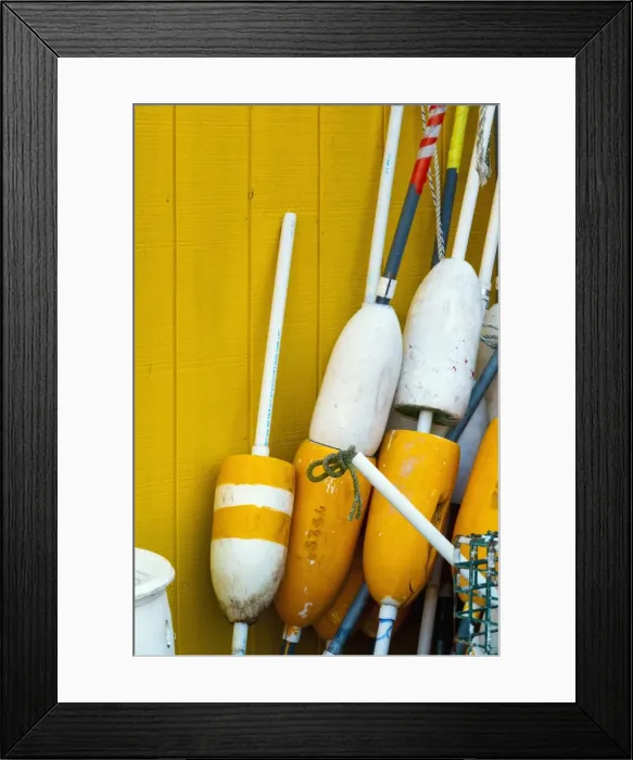 Framed Print : Floats, Widgery Wharf, Portland, Maine, New England, United States of America, North America Framed Print : Floats, Widgery Wharf, Portland, Maine, New England, United States of America, North America