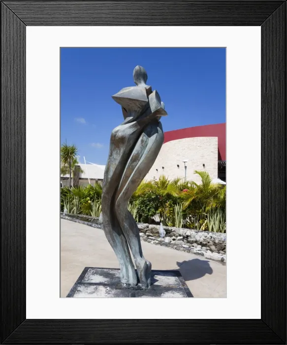 Framed Print : Sculpture in Costa Maya port, Mahahaul, Quintana Roo, Mexico, North America Framed Print : Sculpture in Costa Maya port, Mahahaul, Quintana Roo, Mexico, North America