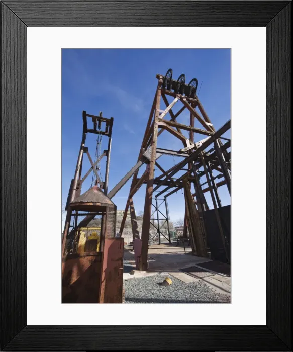 Framed Print : Remains of mine workings, Jerome, Arizona, United States of America, North America Framed Print : Remains of mine workings, Jerome, Arizona, United States of America, North America
