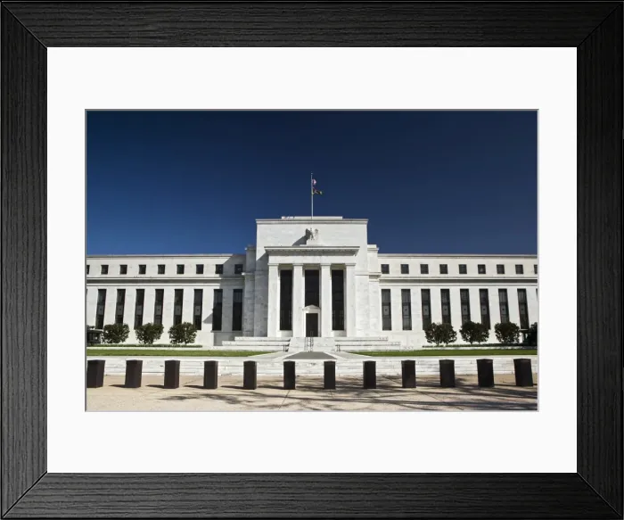 Framed Print : The United States Federal Reserve Building, Washington D. C. United States of America, North America Framed Print : The United States Federal Reserve Building, Washington D. C. United States of America, North America