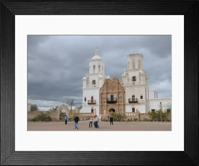 Framed Print : San Xavier Mission, Arizona, United States of America, North America Framed Print : San Xavier Mission, Arizona, United States of America, North America