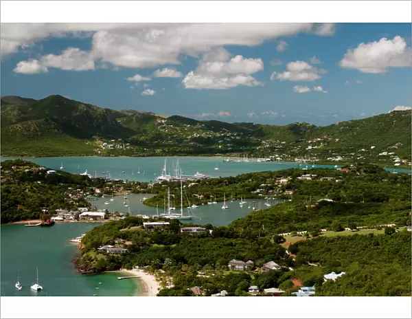 English Harbour and Falmouth Harbour, Antigua, Leeward Islands, West Indies, Caribbean, Central America