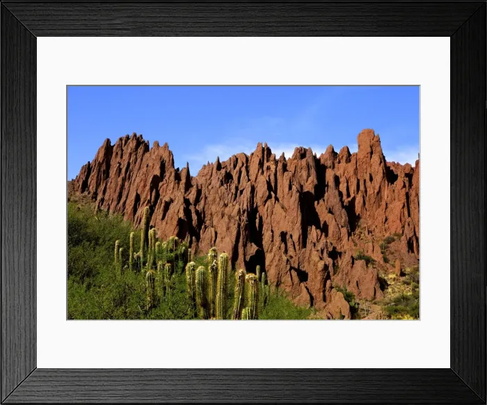 Framed Print : Red rock formations in the Canon Del Inca, Tupiza Chichas Range, Andes, Southwestern Bolivia, South America Framed Print : Red rock formations in the Canon Del Inca, Tupiza Chichas Range, Andes, Southwestern Bolivia, South America