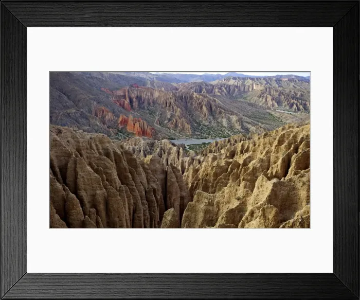 Framed Print : Valleys of Cordillera de Chichas Range, near the town of Tupiza, Bolivia, South America