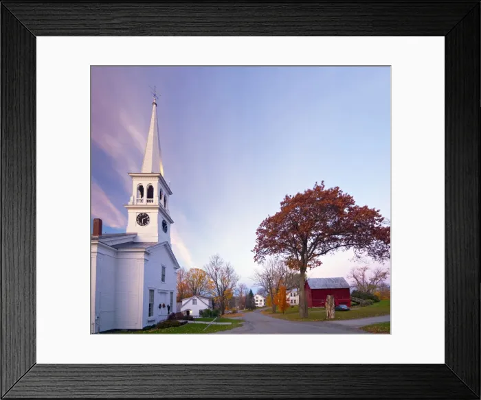 Framed Print : The Congregational Church, Peacham, Vermont, New England, United States of America, North America Framed Print : The Congregational Church, Peacham, Vermont, New England, United States of America, North America