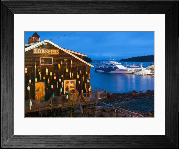 Framed Print : Lobster restaurant, Bar Harbor, Mount Desert Island, Maine, New England, United States of America, North America Framed Print : Lobster restaurant, Bar Harbor, Mount Desert Island, Maine, New England, United States of America, North America