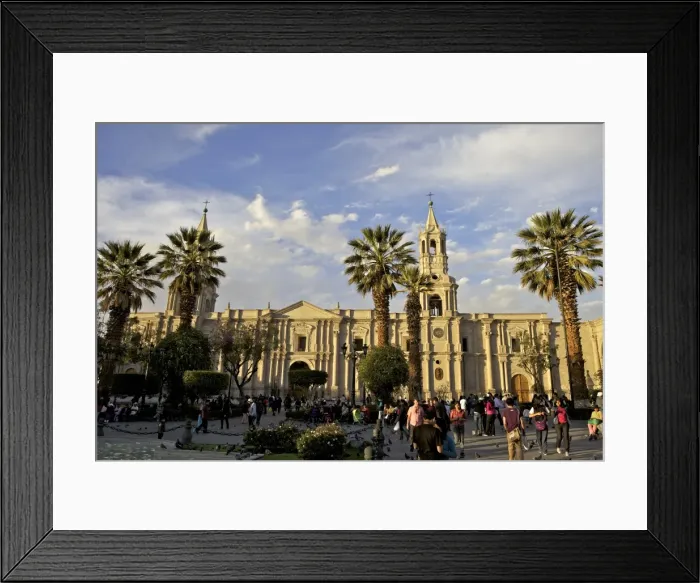 Framed Print : Plaza de Armas, Arequipa Cathedral in background, Arequipa, peru, peruvian, south america, south american, latin america, latin american South America Framed Print : Plaza de Armas, Arequipa Cathedral in background, Arequipa, peru, peruvian, south america, south american, latin america, latin american South America