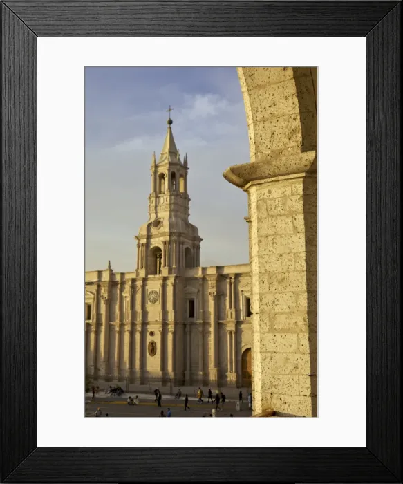 Framed Print : Partial arch overlooking Arequipa Cathedral, Arequipa, peru, peruvian, south america, south american, latin america, latin american South America Framed Print : Partial arch overlooking Arequipa Cathedral, Arequipa, peru, peruvian, south america, south american, latin america, latin american South America