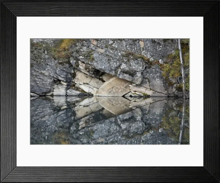 Framed Print : Arrowhead reflection in the rock-clif shore of Horseshoe Lake, Jasper National Park, UNESCO World Heritage Site, Alberta, Canada, North America Framed Print : Arrowhead reflection in the rock-clif shore of Horseshoe Lake, Jasper National Park, UNESCO World Heritage Site, Alberta, Canada, North America