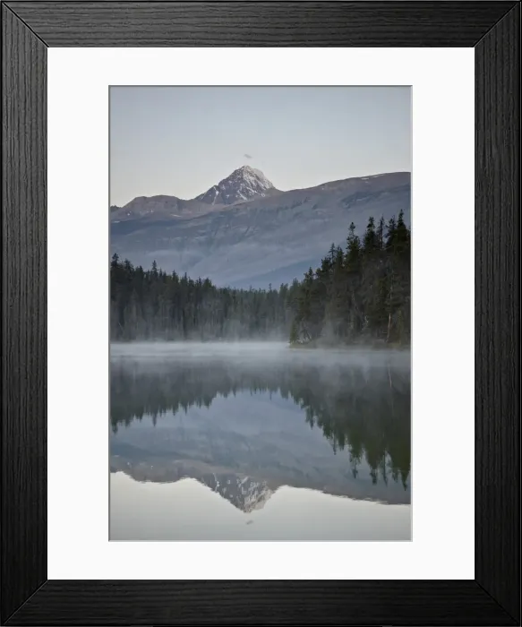 Framed Print : Mount Edith Cavell reflected in Leach Lake, Jasper National Park, UNESCO World Heritage Site, Alberta, Canada, North America Framed Print : Mount Edith Cavell reflected in Leach Lake, Jasper National Park, UNESCO World Heritage Site, Alberta, Canada, North America