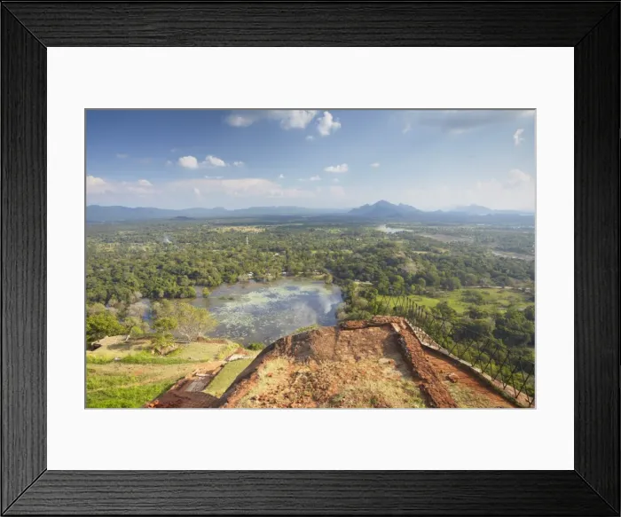Framed Print : View from summit of Sigiriya, UNESCO World Heritage Site, North Central Province, Sri Lanka, Asia Framed Print : View from summit of Sigiriya, UNESCO World Heritage Site, North Central Province, Sri Lanka, Asia
