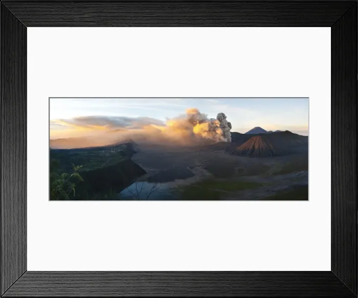 Framed Print : Mount Bromo volcanic eruption sending up an ash cloud, East Java, Indonesia, Southeast Asia, Asia Framed Print : Mount Bromo volcanic eruption sending up an ash cloud, East Java, Indonesia, Southeast Asia, Asia