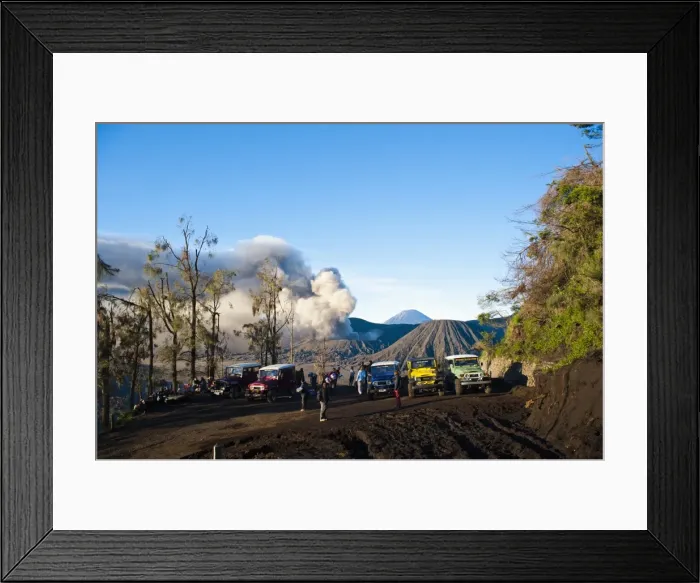 Framed Print : Tourist jeep tour at Mount Bromo, Bromo Tengger Semeru National Park, East Java, Indonesia, Southeast Asia, Asia Framed Print : Tourist jeep tour at Mount Bromo, Bromo Tengger Semeru National Park, East Java, Indonesia, Southeast Asia, Asia