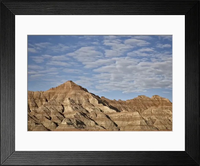 Framed Print : Badlands with clouds, Badlands National Park, South Dakota, United States of America, North America Framed Print : Badlands with clouds, Badlands National Park, South Dakota, United States of America, North America