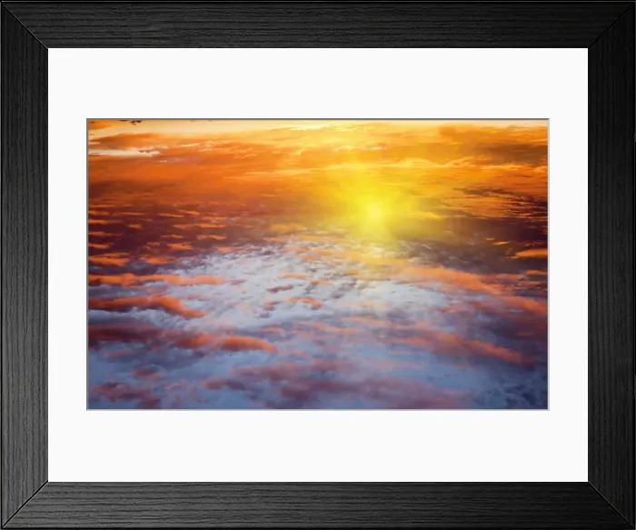 Framed Print : Red sky at sunrise, Florida, United States of America, North America Framed Print : Red sky at sunrise, Florida, United States of America, North America