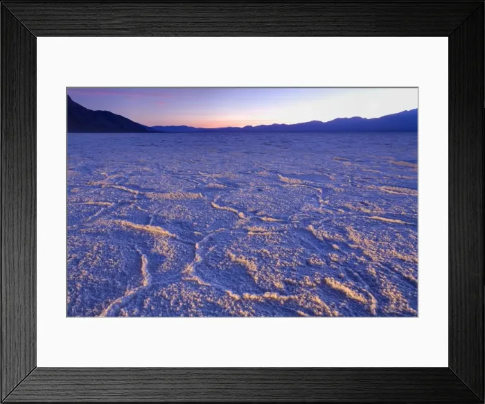 Framed Print : Badwater salt flats in Death Valley National Park, California, United States of America, North America Framed Print : Badwater salt flats in Death Valley National Park, California, United States of America, North America