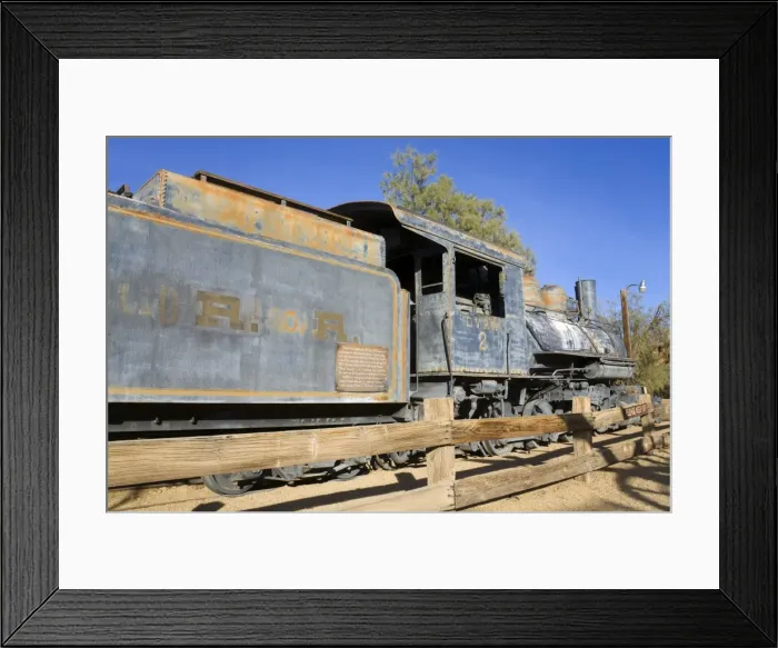 Framed Print : Locomotive in Furnace Creek Museum, Death Valley National Park, California, United States of America, North America Framed Print : Locomotive in Furnace Creek Museum, Death Valley National Park, California, United States of America, North America