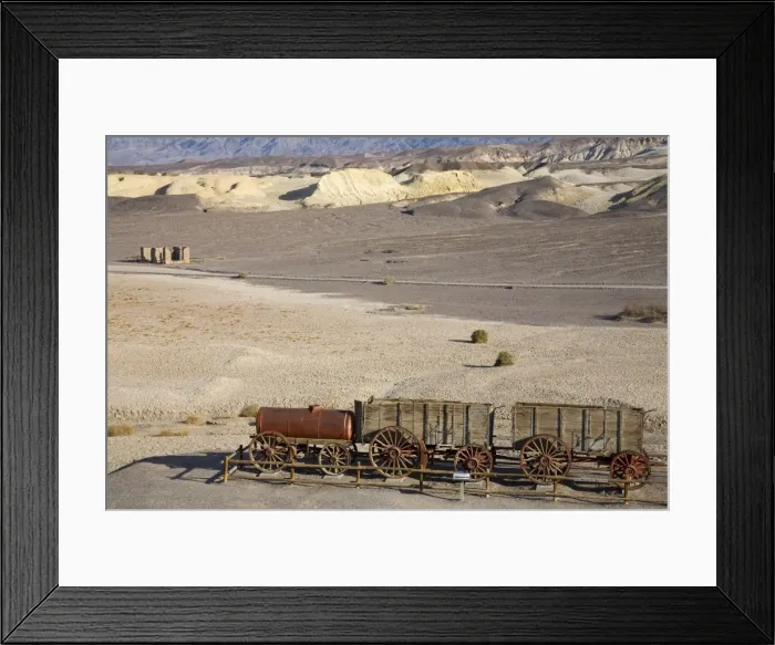 Framed Print : 20 Mule Team Wagon at the Harmony Borax Works, Death Valley National Park, California, United States of America, North America