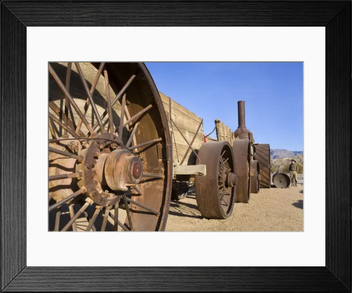 Framed Print : Old Dinah, a 1894 steam tractor in Furnace Creek, Death Valley National Park, California, United States of America, North America Framed Print : Old Dinah, a 1894 steam tractor in Furnace Creek, Death Valley National Park, California, United States of America, North America