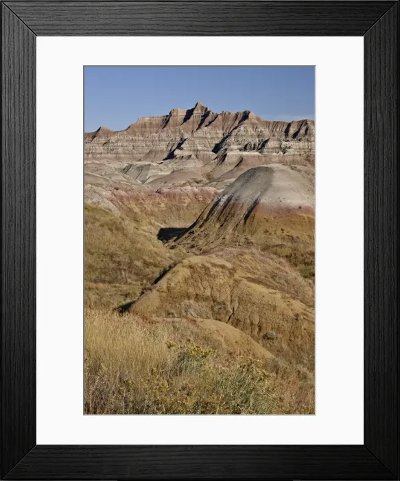 Framed Print : Badlands, Badlands National Park, South Dakota, United States of America, North America Framed Print : Badlands, Badlands National Park, South Dakota, United States of America, North America