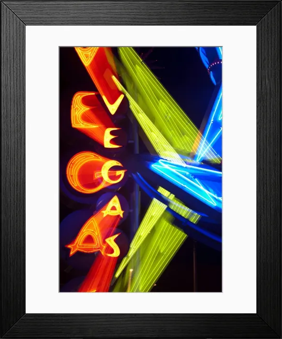 Framed Print : Neon Vegas sign at night, Downtown, Freemont East Area, Las Vegas, Nevada, United States of America, North America Framed Print : Neon Vegas sign at night, Downtown, Freemont East Area, Las Vegas, Nevada, United States of America, North America