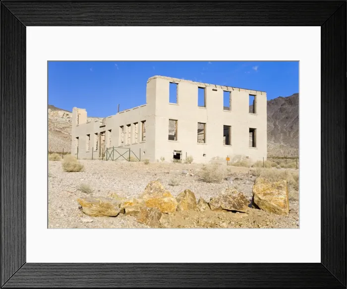 Framed Print : School in the Rhyolite ghost town, Beatty, Nevada, United States of America, North America Framed Print : School in the Rhyolite ghost town, Beatty, Nevada, United States of America, North America