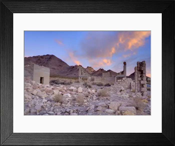 Framed Print : Rhyolite ghost town, Beatty, Nevada, United States of America, North America Framed Print : Rhyolite ghost town, Beatty, Nevada, United States of America, North America