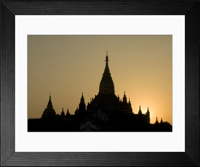 Framed Print : Ananda Pahto at sunset, Bagan (Pagan), Myanmar (Burma), Asia Framed Print : Ananda Pahto at sunset, Bagan (Pagan), Myanmar (Burma), Asia