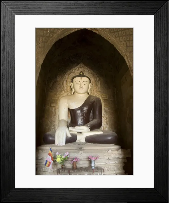 Framed Print : Seated Buddha, Thabeik Hmauk Temple, Bagan (Pagan), Myanmar (Burma), Asia Framed Print : Seated Buddha, Thabeik Hmauk Temple, Bagan (Pagan), Myanmar (Burma), Asia